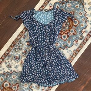 Ripzone mini 90s style skater dress button up dress with tie details xs!